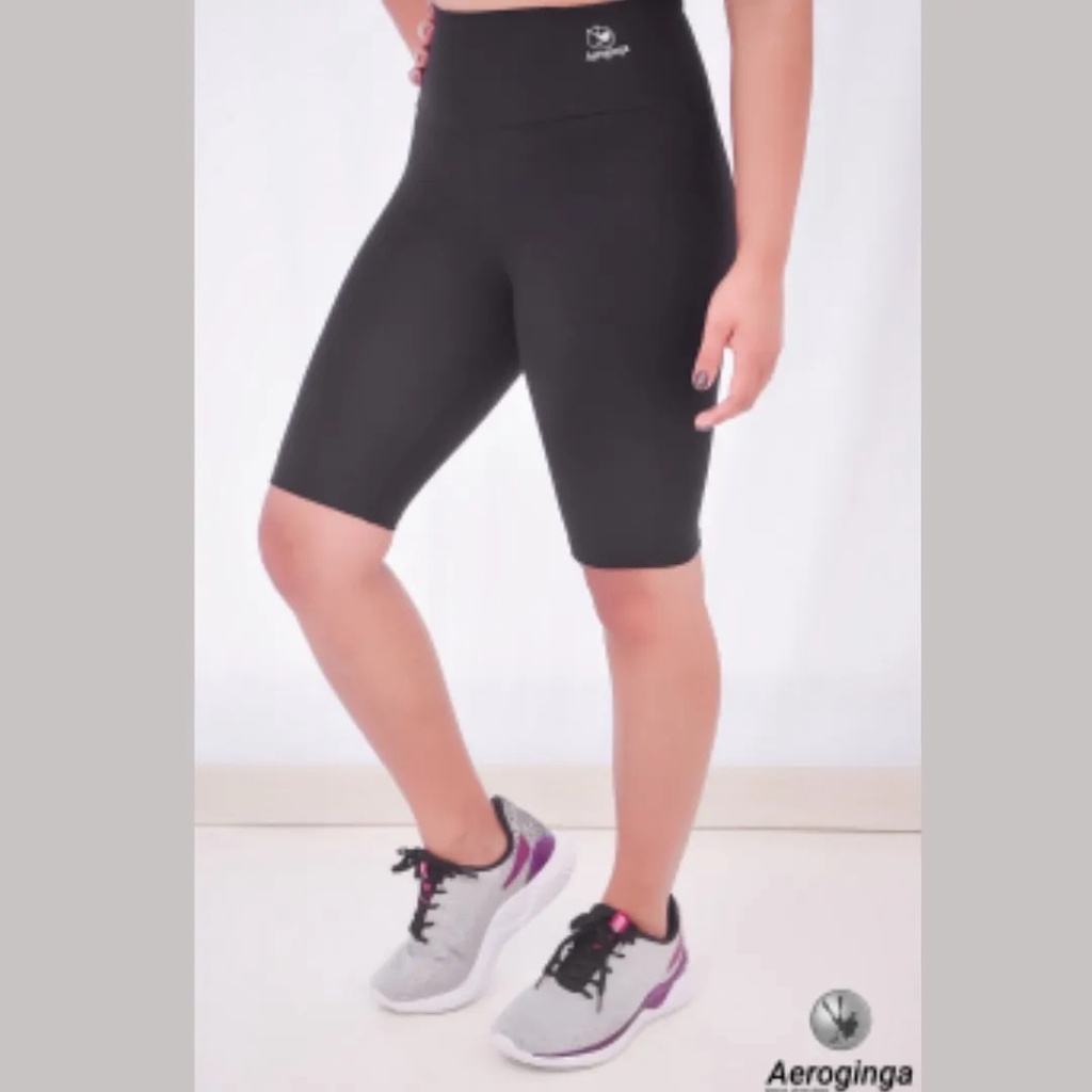 Bermuda Ciclista Legging Feminina Varías Cores, Cintura Alta em