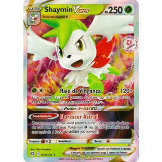 Carta Pokemon Shaymin V Astro Rainbow Astros Cintilantes