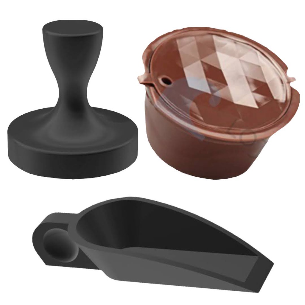 Cápsula Dolce Gusto Refil Reciclável Reutilizável Tamper Dosador Pá