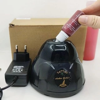 Agitador elétrico de tinta pigmentada para tatuagem Agitador de unhas Esmalte UV Gel Vortexer Misturador de unhas Agitador de gel para unhas Misturador para tatuagem Suprimento de tatuagem preto