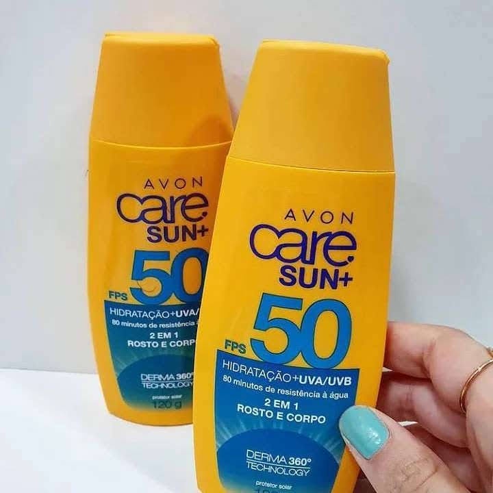 Avon Protetor solar Corpo e Rosto Avon Sun Care FPS 50 120 G | Shopee ...