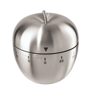 Timer De Cozinha Maça Em Aço Escovado - Top