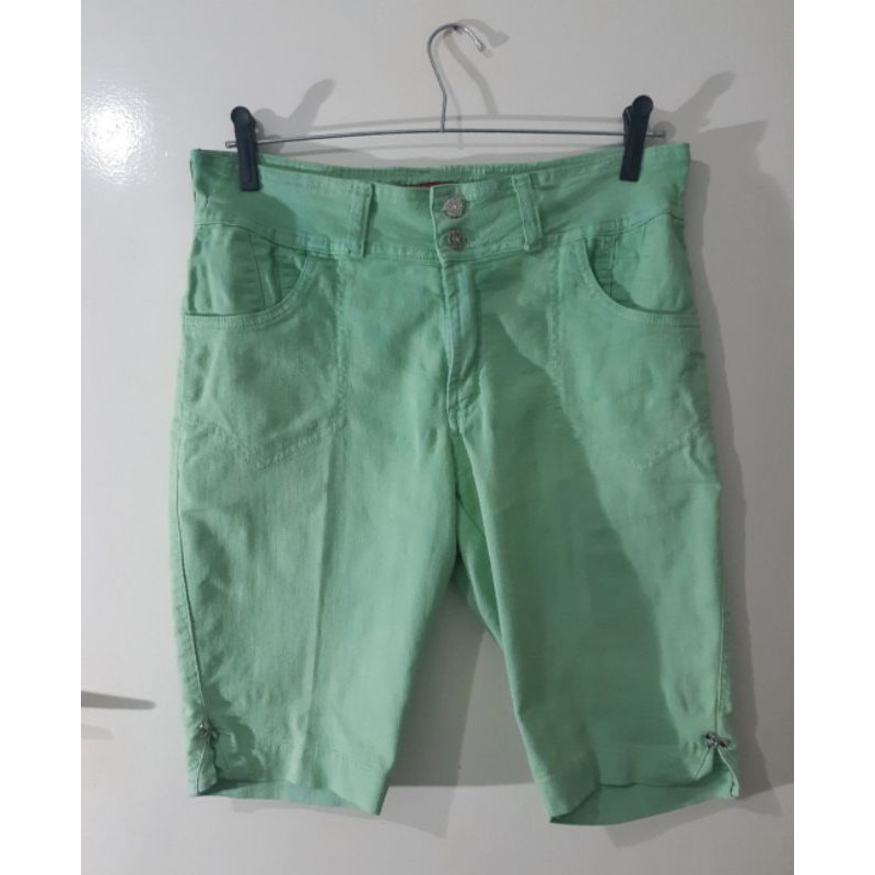 Bermuda 2024 jeans verde