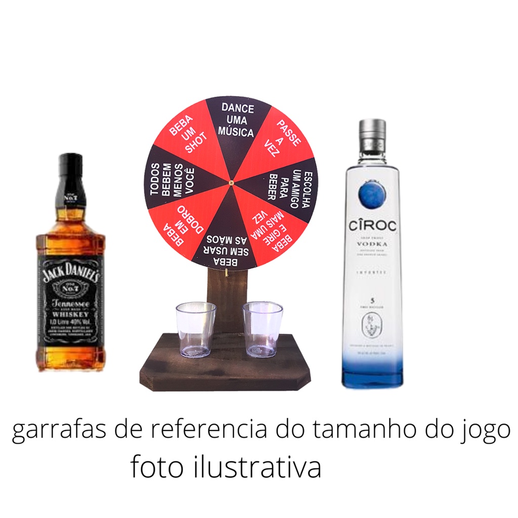 Jogo Roda Shot Roleta Tequila Beber Drink Diversão Futebol