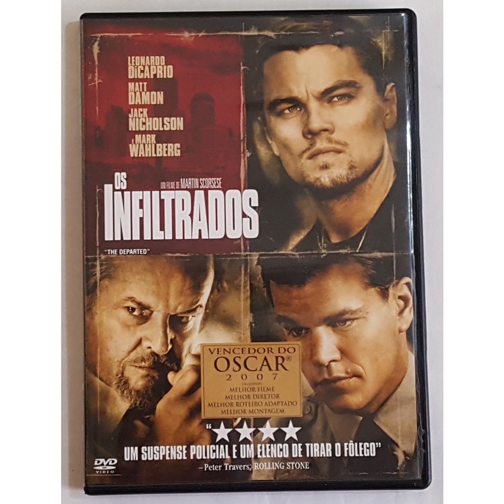 DVD OS INFILTRADOS - LEONARDO DICAPRIO - MATT DAMON - MARK WAHLBERG ...