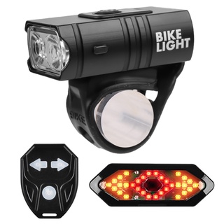 Farol Bike Luz Led Usb Kit Lanterna E Farol Prova D