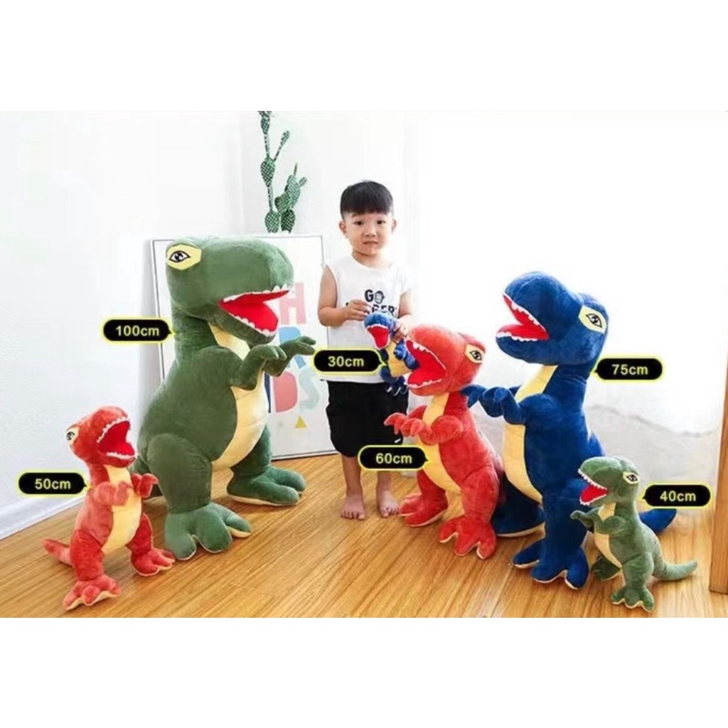 Pelúcia de boneco de mão de dinossauro com boca ativa para jogar contação  de histórias pretendam presente de aniversário para crianças meninas leves  verde 11