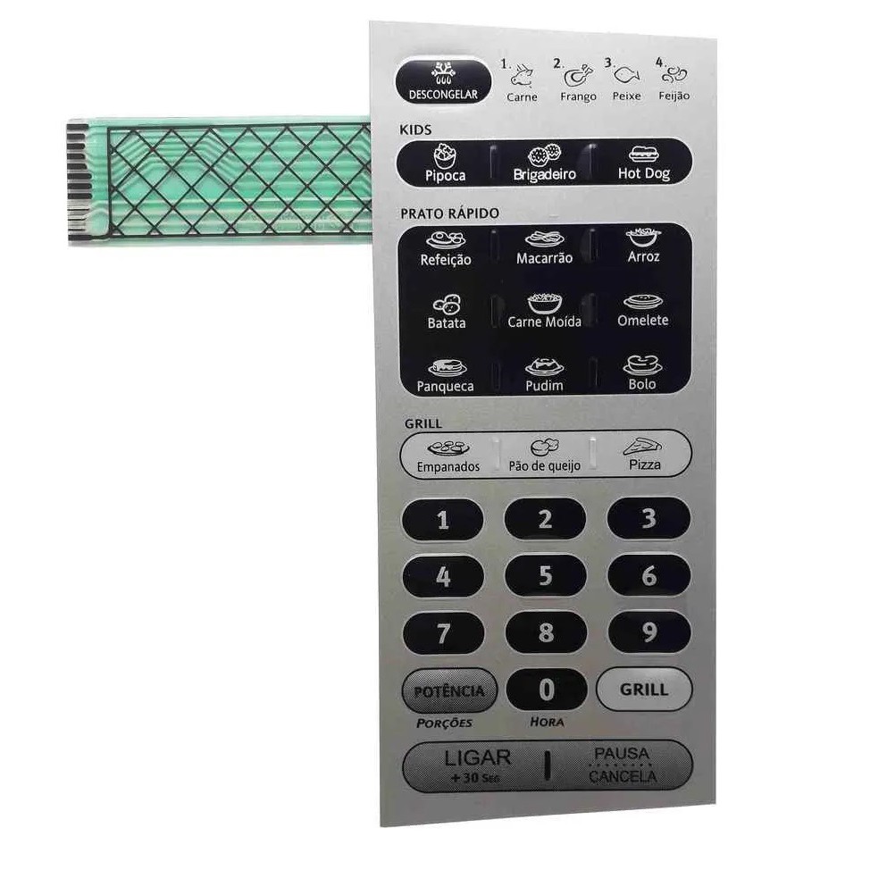 Membrana Teclado P Microondas Electrolux Me28x Me 28x promoção | Shopee ...