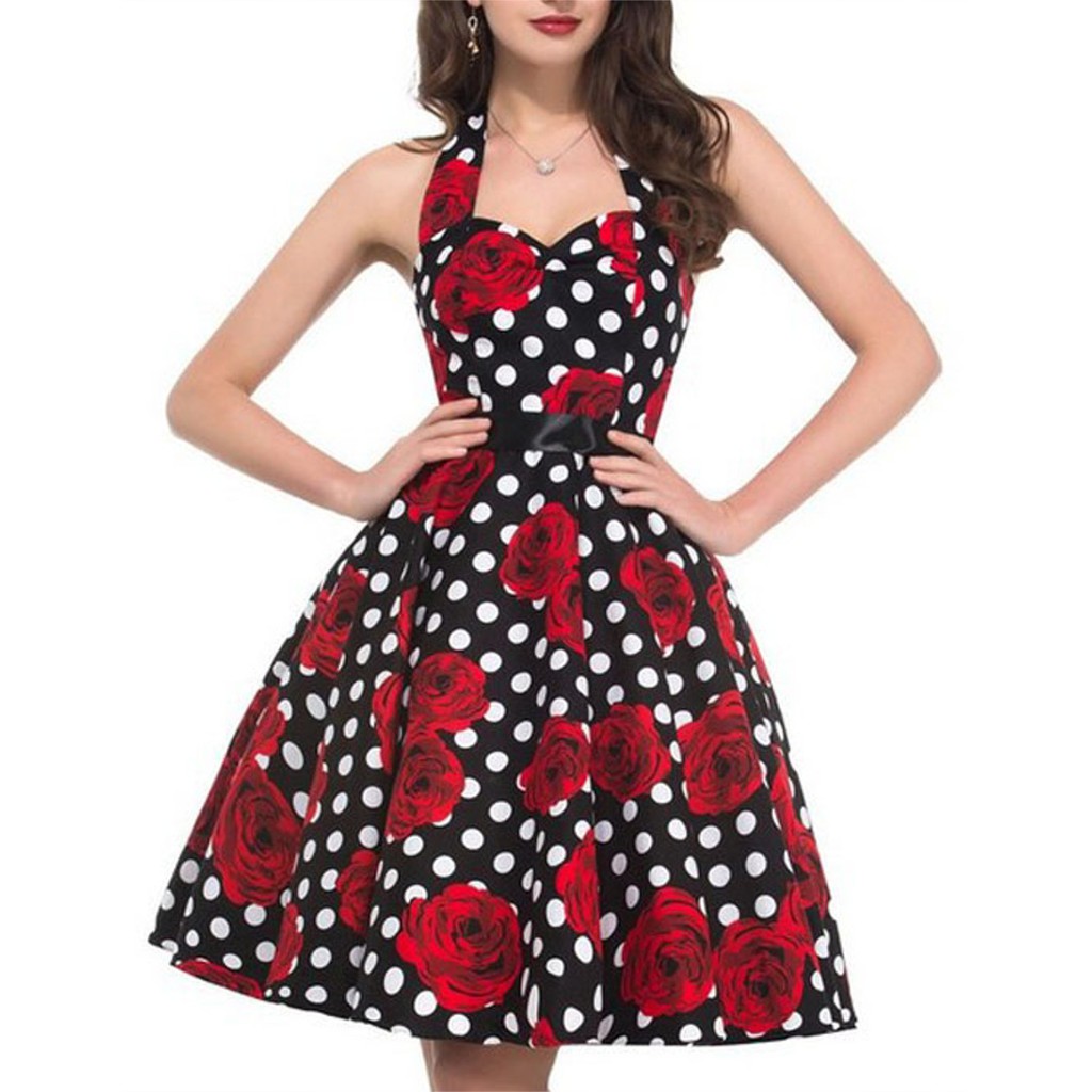 Vestido De Bolinha Anos 60 Festa Retrô Vintage Traje Para Baile ...