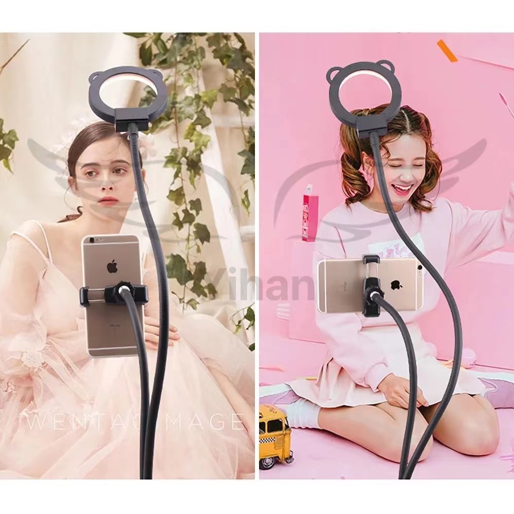 RingLight Suporte De Celular Live Selfie Usb Com Luminária Ring Light YIHAN