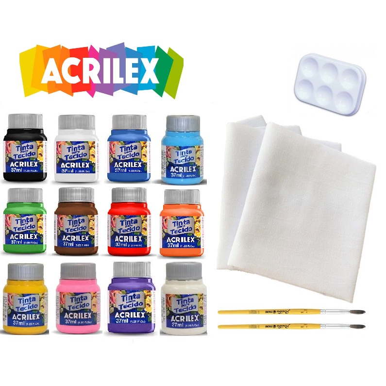 Tinta para Tecido Acrilex - Loja de Tecido no Brás