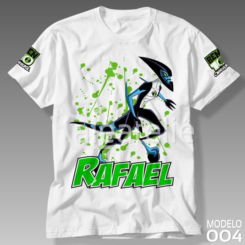 Camiseta Ben10 Xlr8 Festa Infantil Adulto Personalizada Shopee