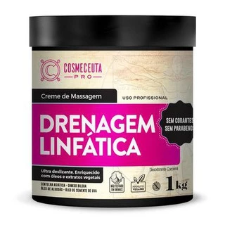 Creme de Massagem Corporal - Drenagem Linfatica - Cosmeceuta 1Kg