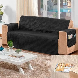 Protetor De Sofá 2 Lugares Pvc Impermeável Matelado