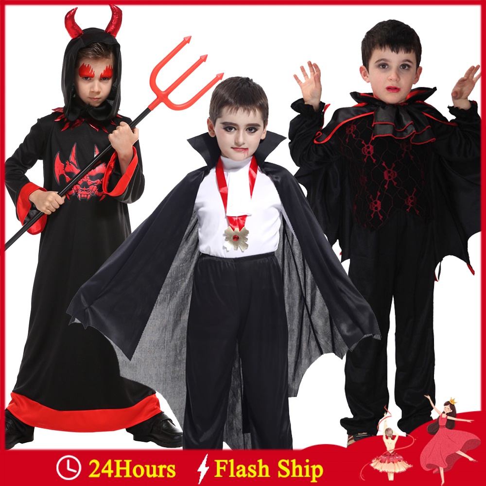 Fantasia Halloween Capa Drácula Vampiro Dupla Face Bember Infantil