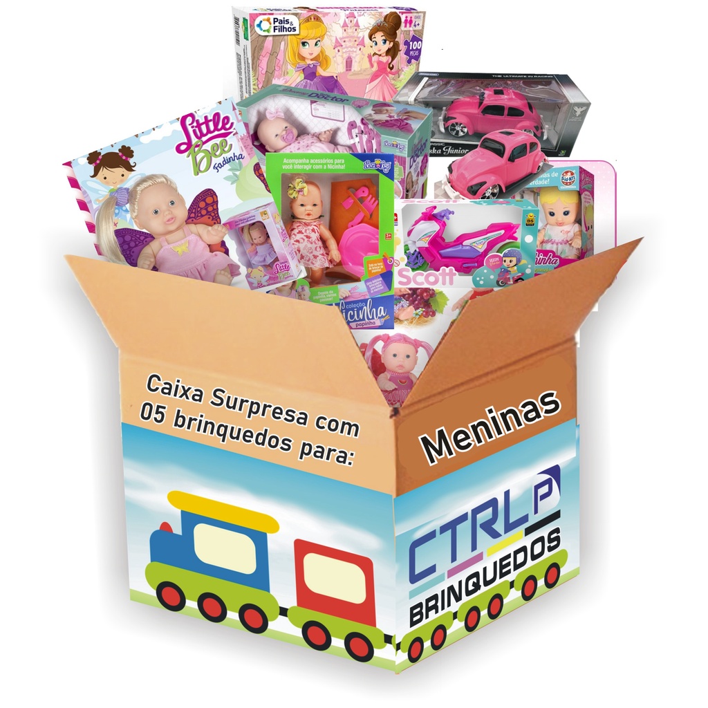 kit de 05 brinquedos surpresa para Menina | Shopee Brasil