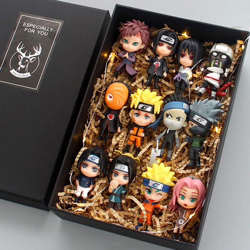 Naruto Sasuke Sakura Kakashi Obito Jiraiya Tsunade Animação Boneca De Mini  Action Personagem Bloco De Desenho Animado Brinquedo Presente De  Aniversário Infantil - Escorrega o Preço