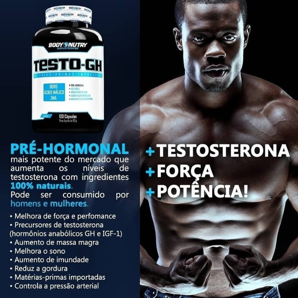 Pré Hormonal Testo GH 120caps - Body Nutry | Shopee Brasil