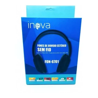 Fone Ouvido Inova Wireless Sd/fm Sem Fio Fon-6701