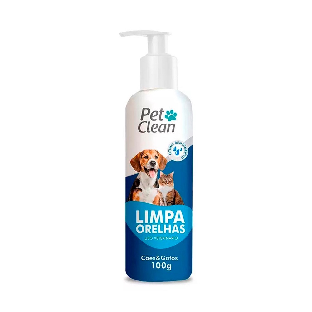 Limpador de ouvido Cachorro Gato Limpa Orelhas Pet Clean 100g | Shopee ...