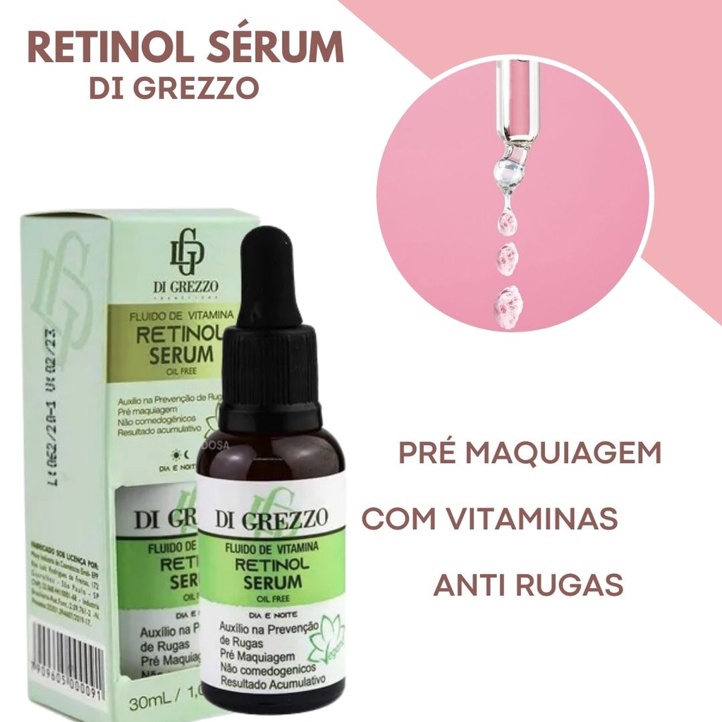 Fluido de Vitamina Retinol Sérum Di Grezzo