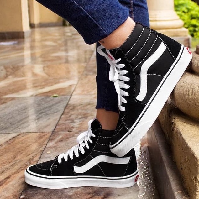 Vans cano 2024 alto couro