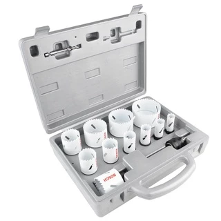 Kit Serras Copo 19 a 76mm Bosch Power Change com 14 Peças Bimetal HSS