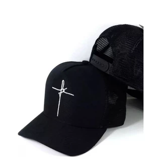 Boné Fé Aba Curva Trucker snapback UNissex Você Escolhe a cor Promoção