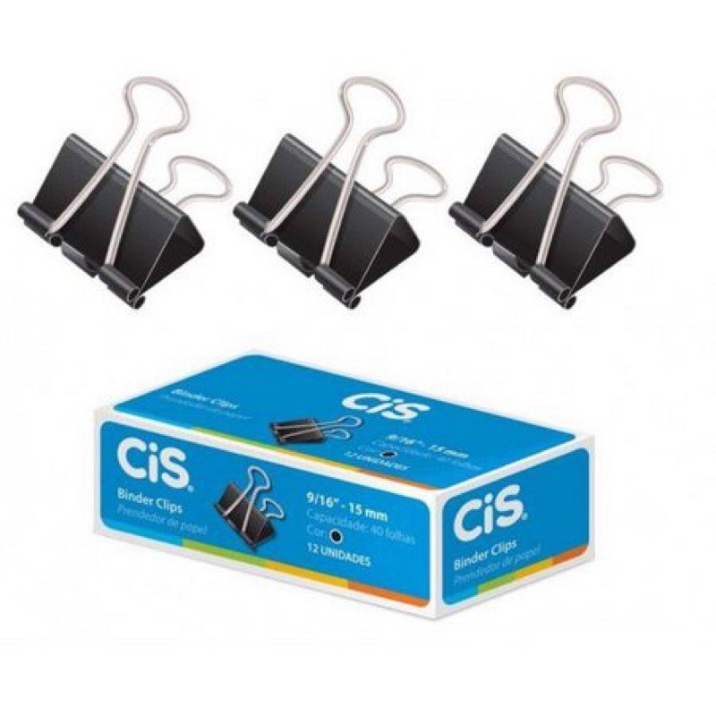 Prendedor de Papel Preto (Clips) Shopee Brasil