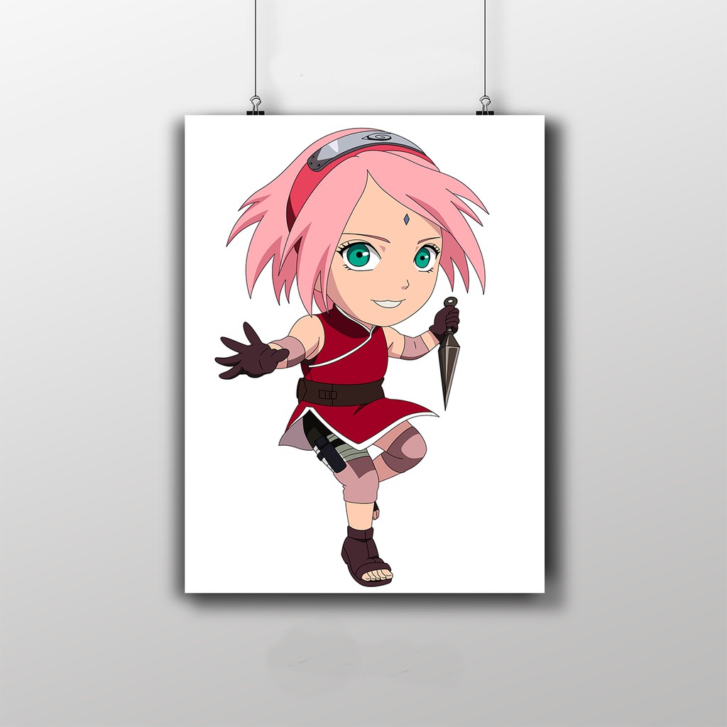 Quadro Decorativ Poste Sakura Haruso Classico Naruto Retro