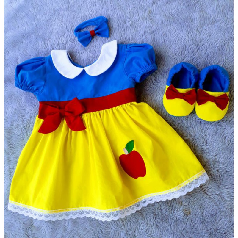 Vestido da branca de neve 2024 para bebe