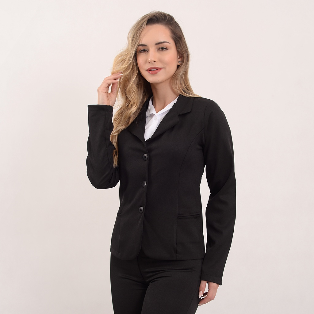 conjunto Feminino Social Blazer +calça Terno Tailleur Direto Da