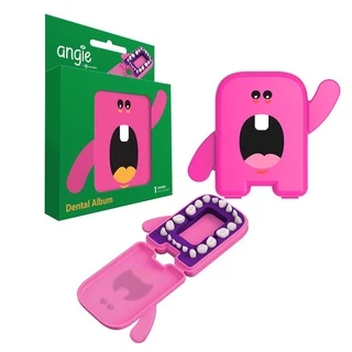 Porta Guarda Dente de Leite Infantil Rosa - Dental Álbum em Oferta na Shopee