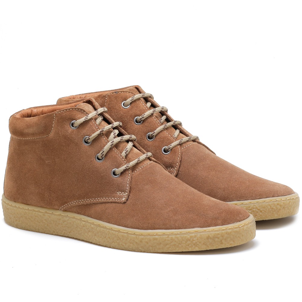 Bota casual hot sale camurça masculina