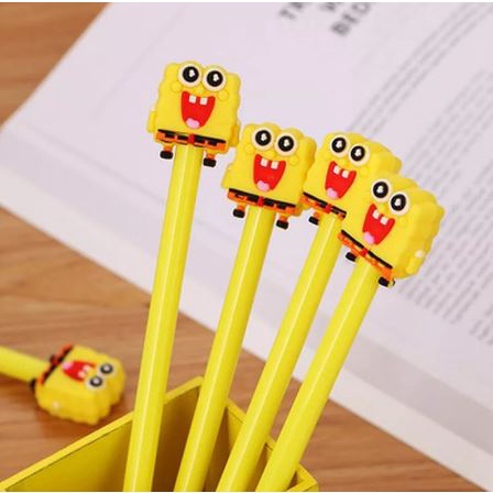 Caneta Bob Esponja Papelaria Material Escolar Volta às Aulas | Shopee ...
