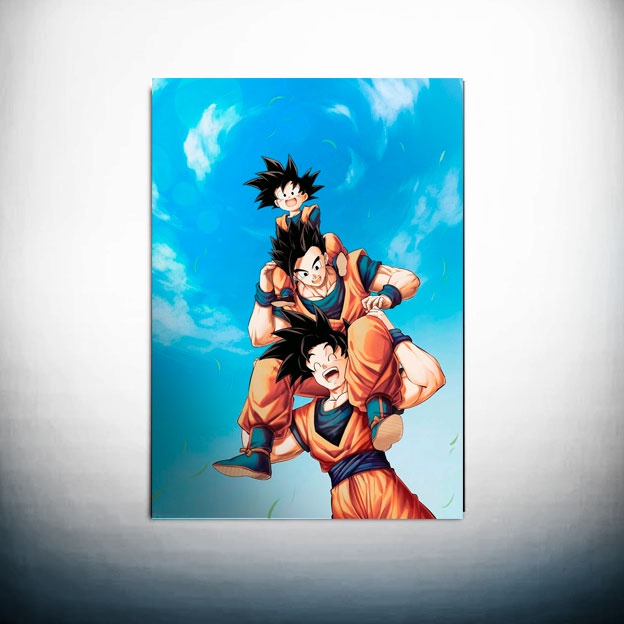 Goku Criança Dragon Ball Estatueta Resina Colecionável
