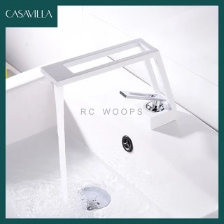 Torneira Banheiro Bica Alta Luxo Moderna Cuba Pia Ca8206b Branco Luuk Young