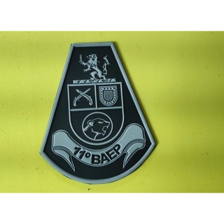 Emborrachado 11º BAEP - Com veucro (divisas militares) patches