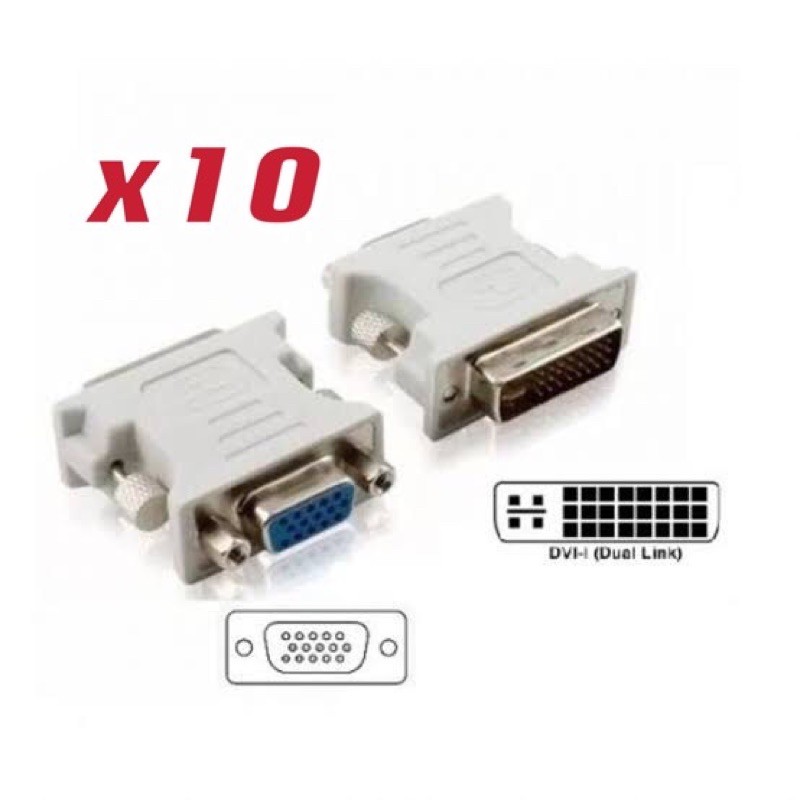 DVI 24 + 5 Macho A VGA Convertidor Hembra Adaptador DVI A VGA Monitores Graficos Pantalla Interfaz Conversion Enchufe