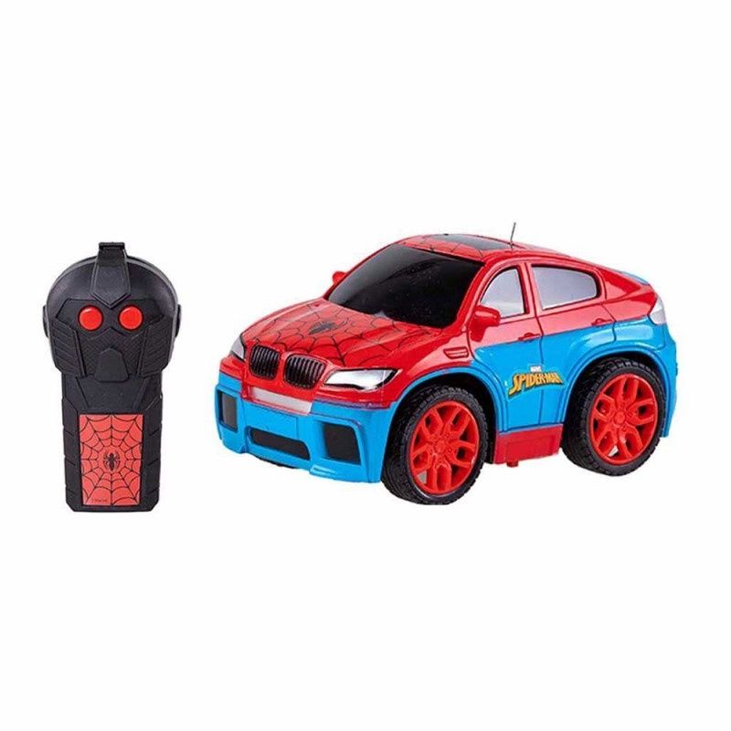 Carro de Controle Remoto Homem Aranha High Speed 3 Funções Azul e Vermelho  - Candide