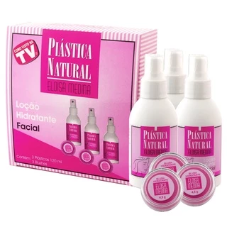 Plastica Natural Eloisa Medina loção feminina rejuvenescedora facial - kit c/ 3 unidades de 120ml