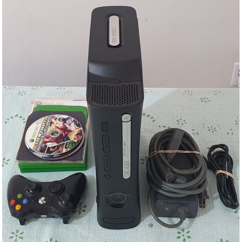 Xbox 360 Elite 120GB HD Desblo.LTU 2.0 10 Jogos