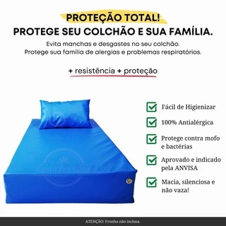 Capa Hospitalar Para Colchão de Solteiro Impermeável Facilmente Lavável Testada e Aprovada.
