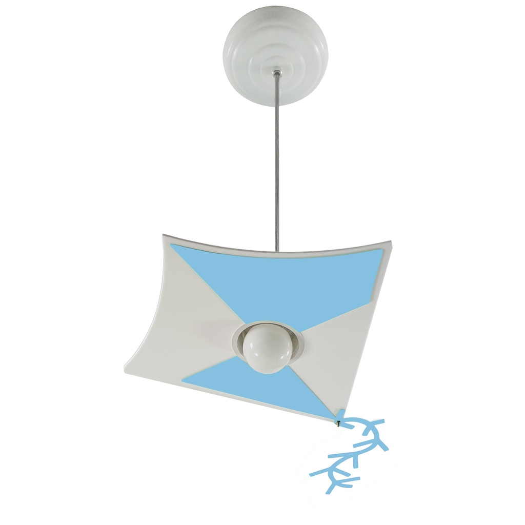 Luminária Pendente Pipa Azul Bebê Céu Infantil Teto Quarto Menino (a) Shopee Brasil