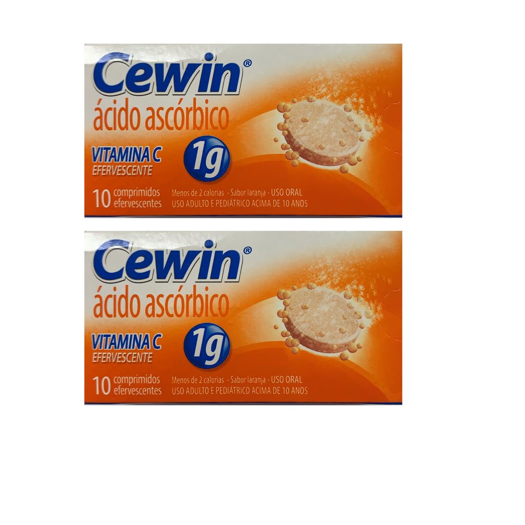 Cewin 1g 10 Comprimidos Efervescentes Kit 2 Caixas ( vitamina c ...