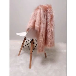 Manta Pelego Pelo Alto Luxo ROSÊ Sofás,Cadeiras, Fotos 100 X 40 CM PROMOÇÃO