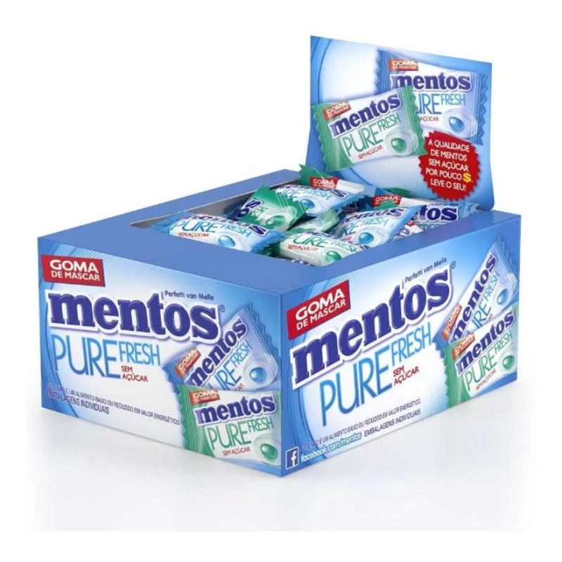 Chiclete Mentos Pure Fresh Sortido C60 Unidades Shopee Brasil 3747