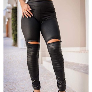 Calça Legging Max Power Zíper Lateral Na Barra - Moda Feminina