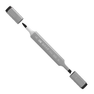 Caneta Marcador Artístico Cis Graf Duo Brush Black
