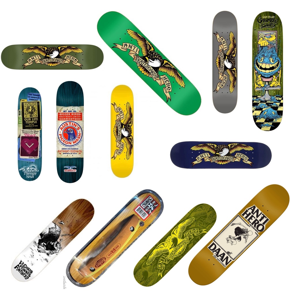 Shapes Anti Hero Skateboard Maple Canadense Skate Shape Deck